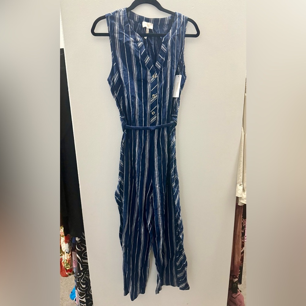 NWT Laundry striped jumpsuit!…